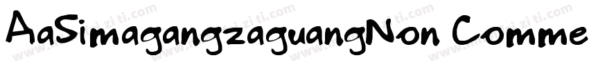 AaSimagangzaguangNon CommercialUse字体转换